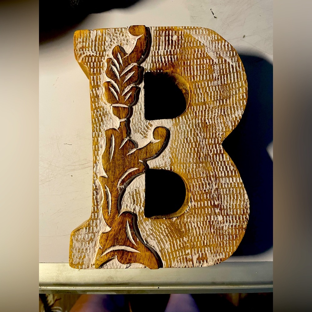 Wooden Decorative Letter B